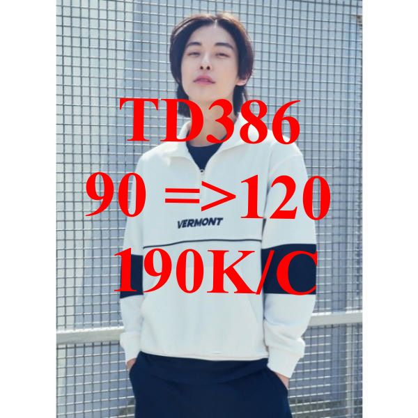 * Mã TD386: Sweater NAM dây kéo xuất Hàn, hiệu  unisex