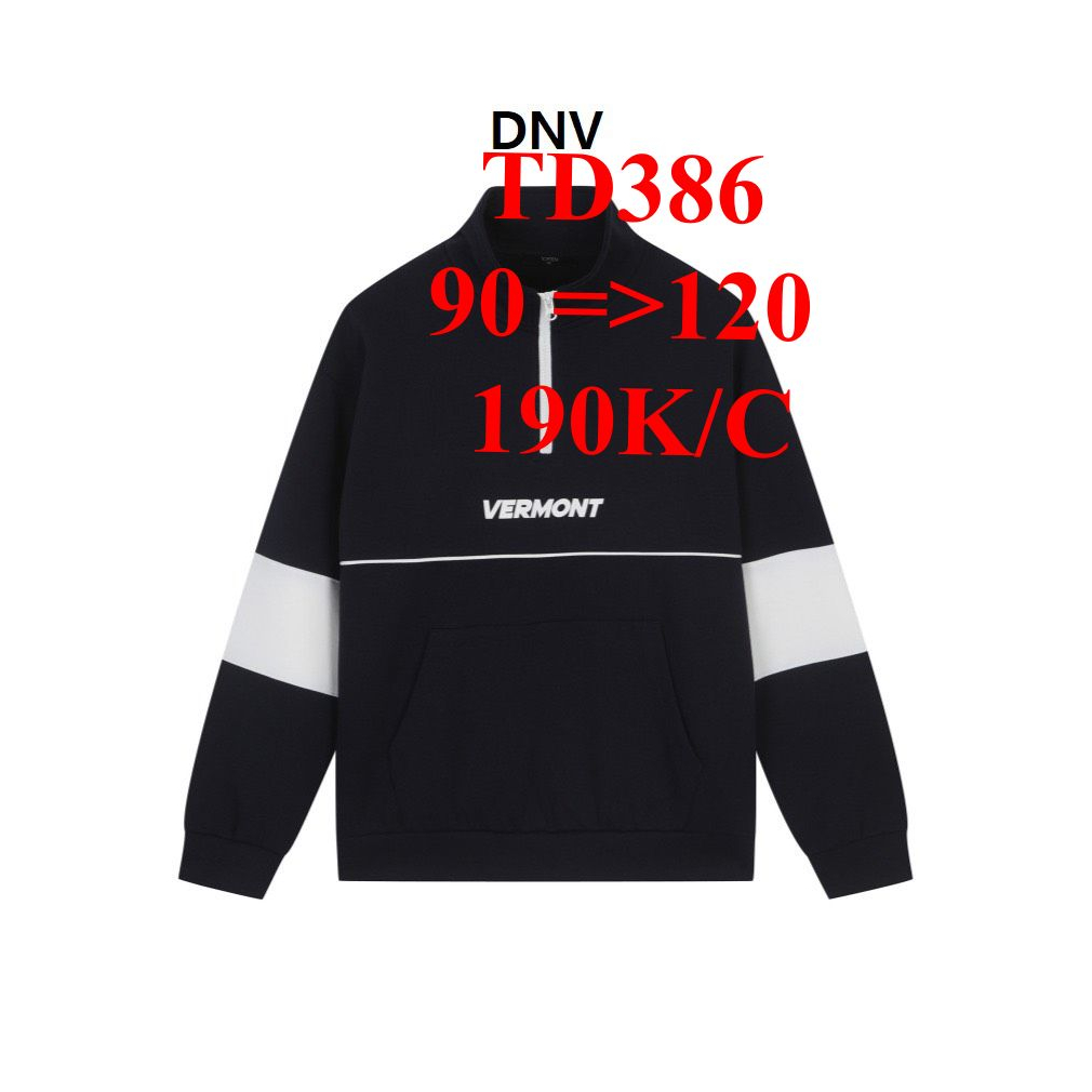 * Mã TD386: Sweater NAM dây kéo xuất Hàn, hiệu  unisex