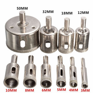 Mũi khoan kính ,gạch, đá phi 6mm đến 34mm