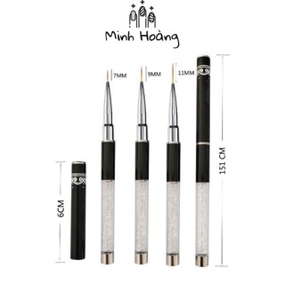 Cọ nét cán đá giá rẻ ( 7mm 9mm 12mm cọ hoa cúc )