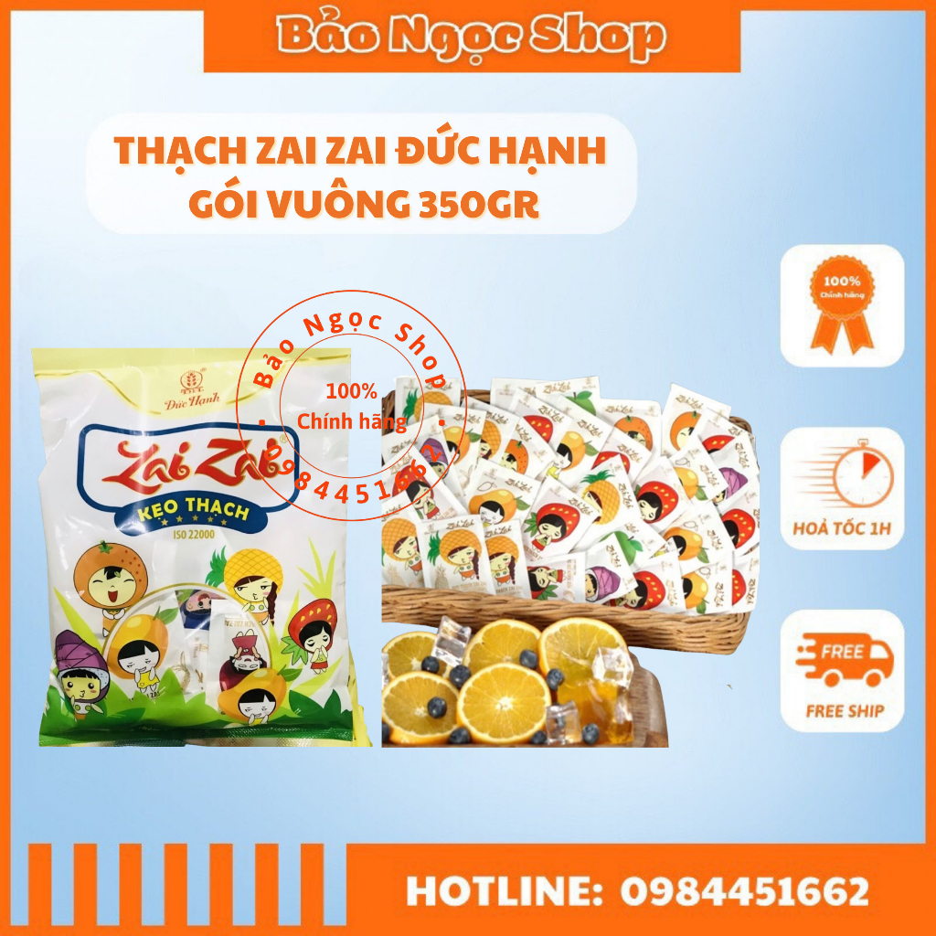 Thạch trái cây zai zai Đức Hạnh vuông