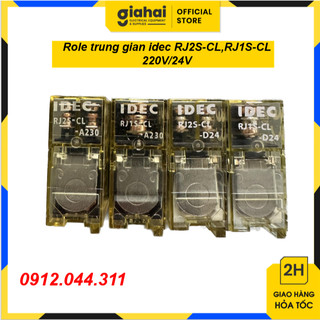 Role trung gian idec rj2s-cl,rj1s-cl 220v/24v tbd245
