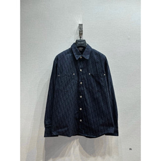 Áo sơ mi kaki - Christian Dior - Paris Monogram Navy SS2023