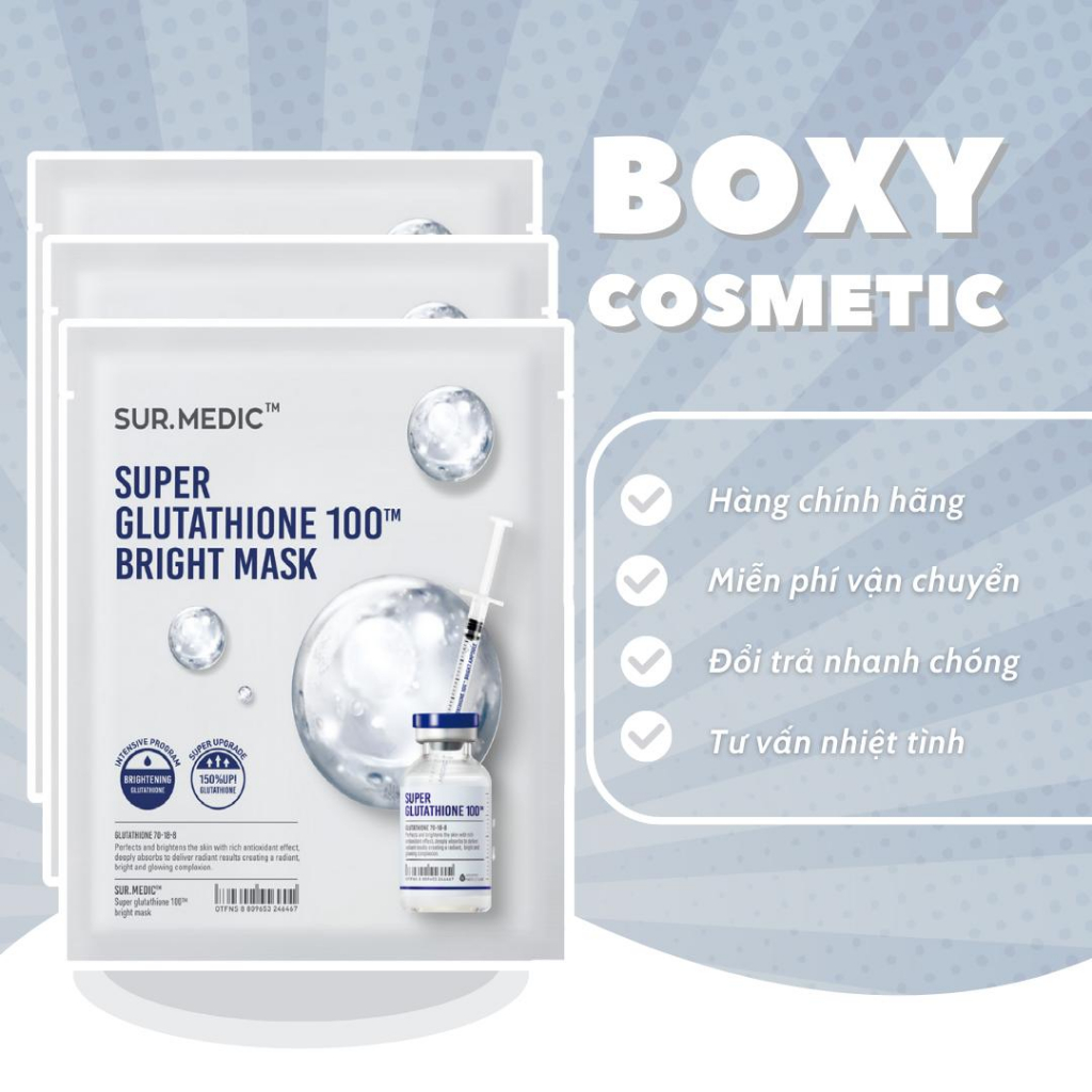 Mặt Nạ Dưỡng Trắng Sur.Medic (Hộp 10 miếng)
