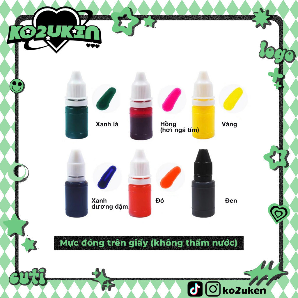 Mực dấu 8ml 10ml KO2UKEN
