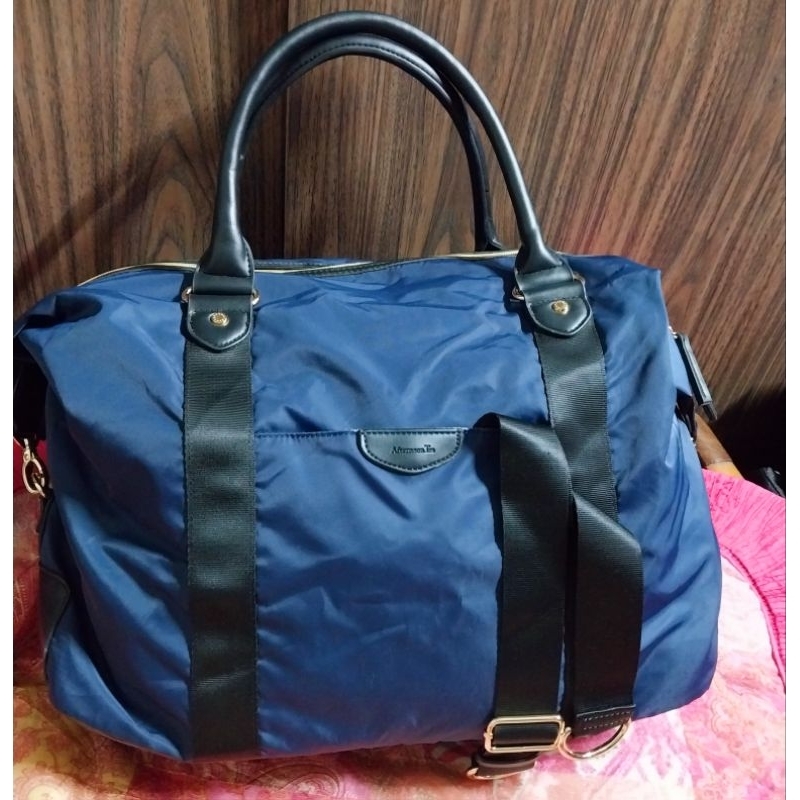 Túi du lịch dù phối da hiệu Aternoon tea si Nhat, size 57x32x21
