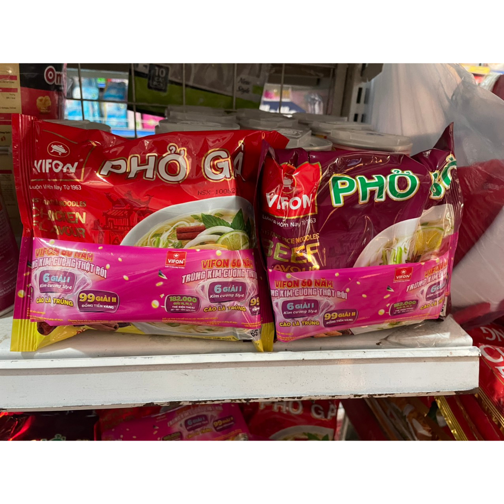 1 gói phở vifon bò hoặc gà gói 65g