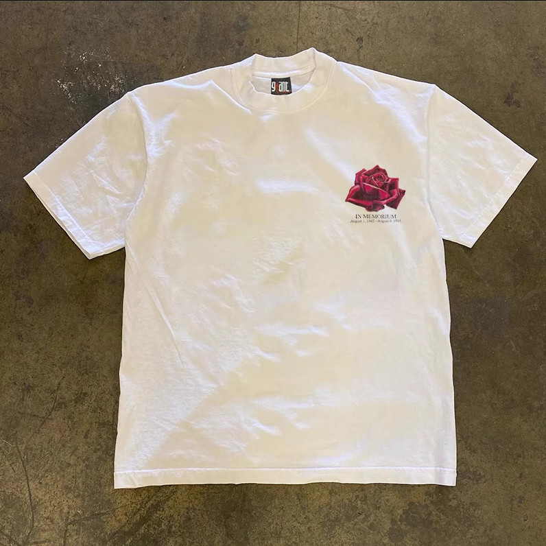 Áo Phông Hè Cộc Tay Nam Nữ Phối Họa Tiết Hoa Hồng MEMO Cá Tính, Chất Liệu Cotton Khô Mềm Mịn Thấm Hút Mồ Hôi Siêu Tốt