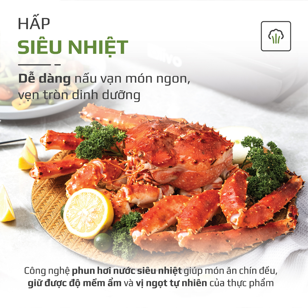 Nồi Chiên Hơi Nước OLIVO SF18 – 50 Chức Năng – Dung Tích 18L – Công Suất 2450W, Hàng Chính Hãng