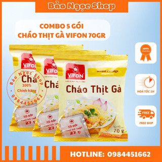 Combo 5 gói cháo thịt gà vifon