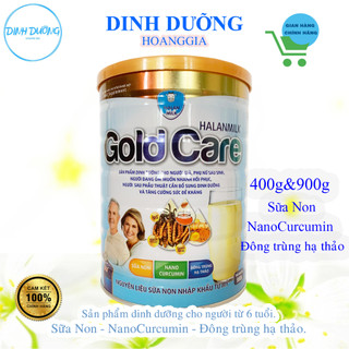 Sữa gold care - sự kết hợp đông trùng hạ thảo - nano curcumin - sữa non 900gr