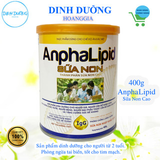 Sữa bột Anphalipid Sữa Non 400gr - Tăng sức đề kháng, chống loãng xương, giảm mệt mỏi-Anphalipid