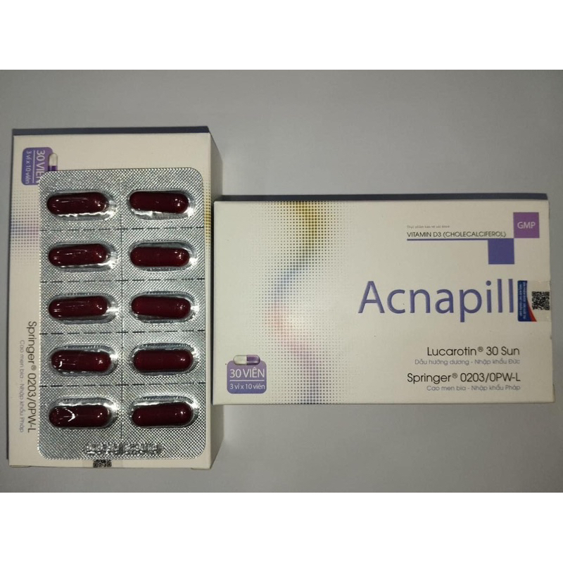 Viên uống giảm mụn, kiềm dầu ACNAPILL