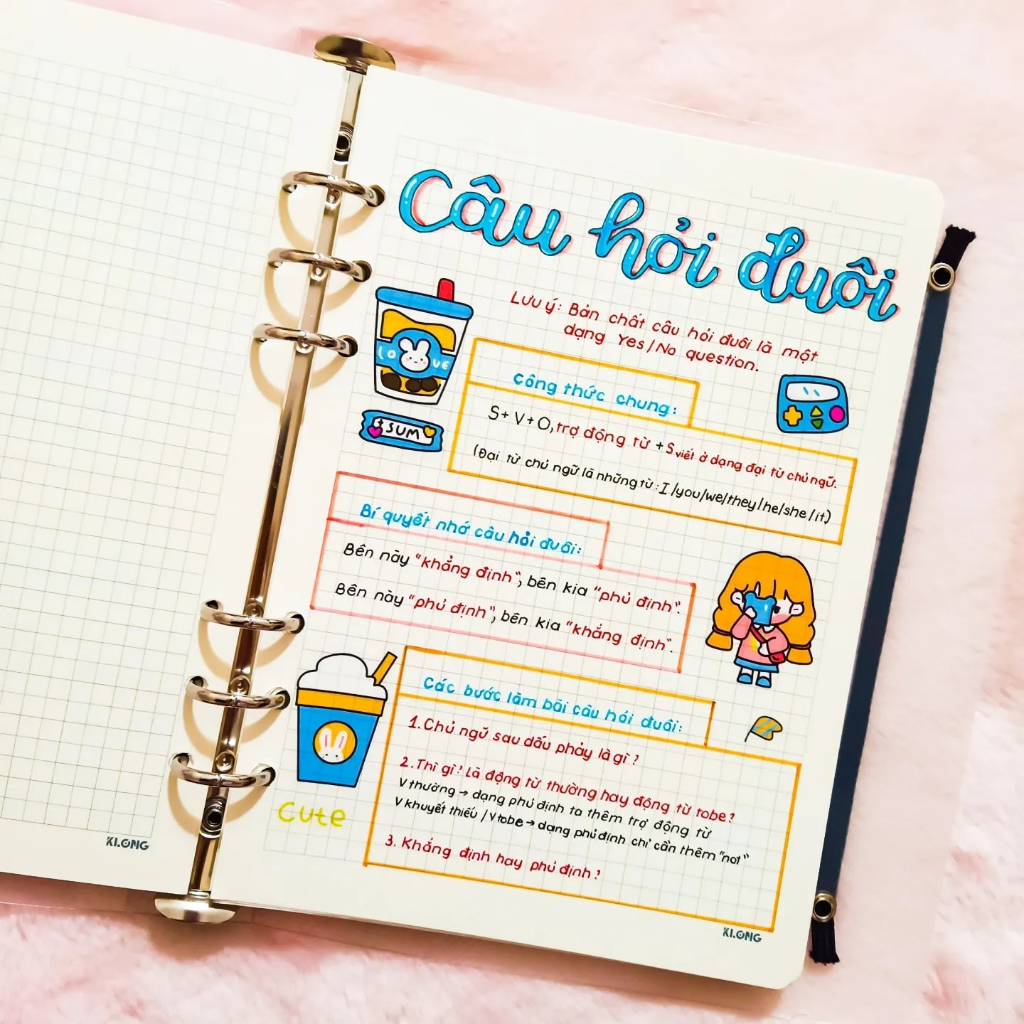 Sách- Sổ Tay Kiến Thức Toán Văn Anh 6 Kết Nối Tri Thức trang trí Sticker ghi sẵn công thức và bài giải mẫu | BigBuy360 - bigbuy360.vn