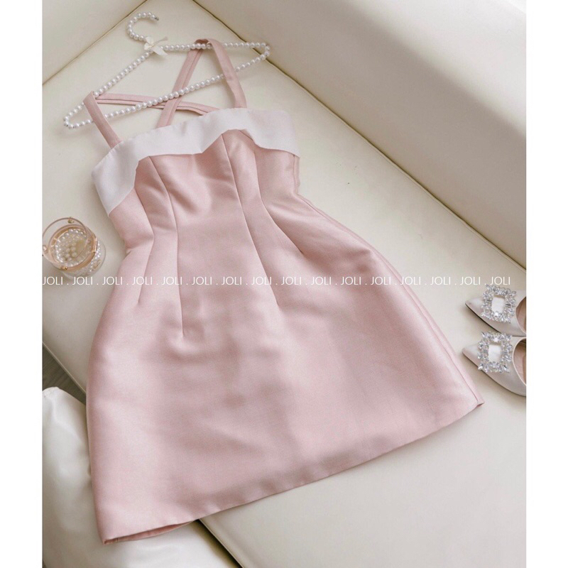 Váy Hai Dây Dự Tiệc Dáng Suông Nhẹ Nhàng