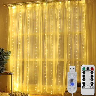 Đèn Nháy Thả Mành - Đèn Led Thả Rèm Đom Đóm, Đèn Rèm Trang Trí Noel, Decor Lễ Tết Sinh Nhật, Phòng Ngủ lấp Lánh