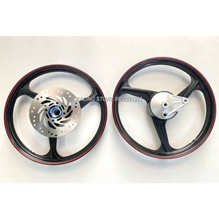 Mâm- vành 3 cây 110 vx chỉ đỏ đĩa trước gắn wave s110, blade, rsx, future led...