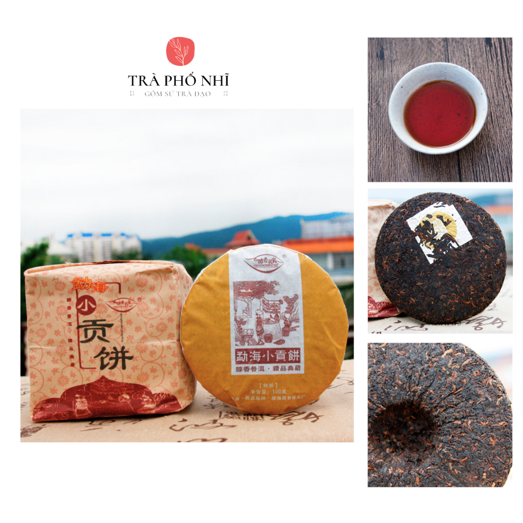 Trà Phổ Nhĩ Cổ Thụ Vân Nam Trà Xuân Cây Trà Cổ Thụ - Trà Chín Bánh 100G