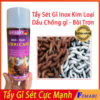 [ Chính Hãng ] Chai tẩy sét gỉ inox kim loại - Dầu bôi trơn tẩy rỉ sét chính hãng DSQ FEMARI