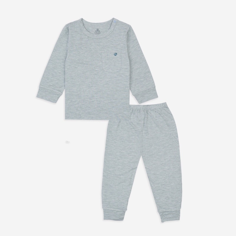 Bộ dài tay cài vai Bambus BBB110106 cho bé quần + áo