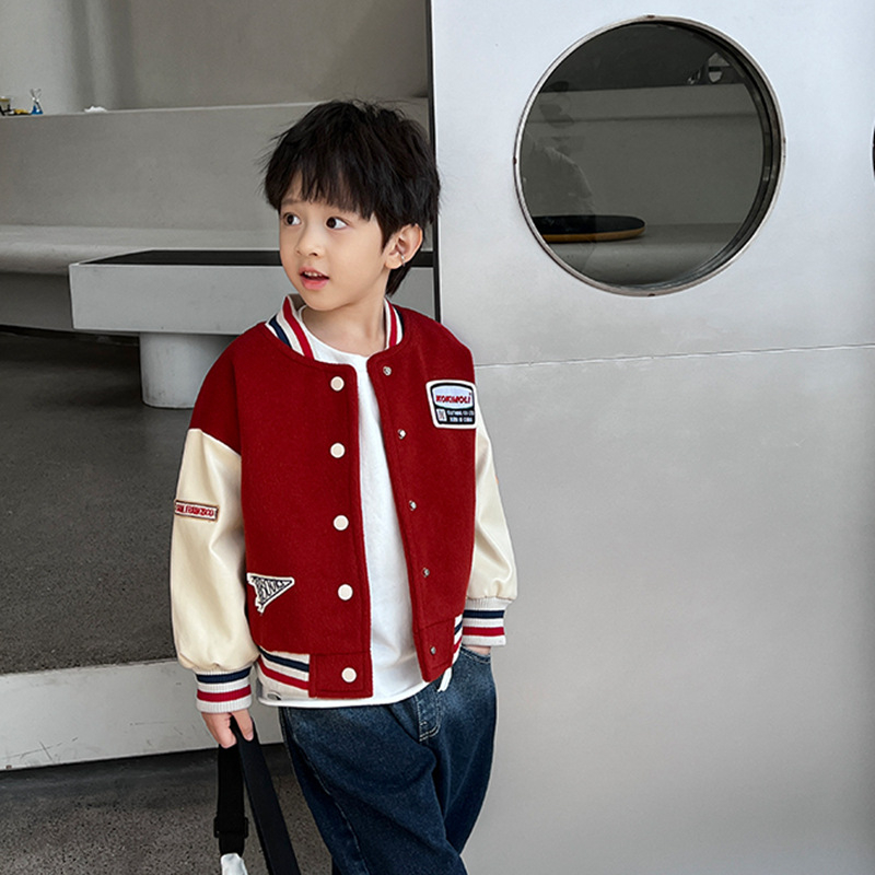 Áo Khoác Bomber Trẻ Em Phong Cách Hàn Quốc Cho Bé Trai Bé Gái Mặc Thu Đông CAFE_BABY092