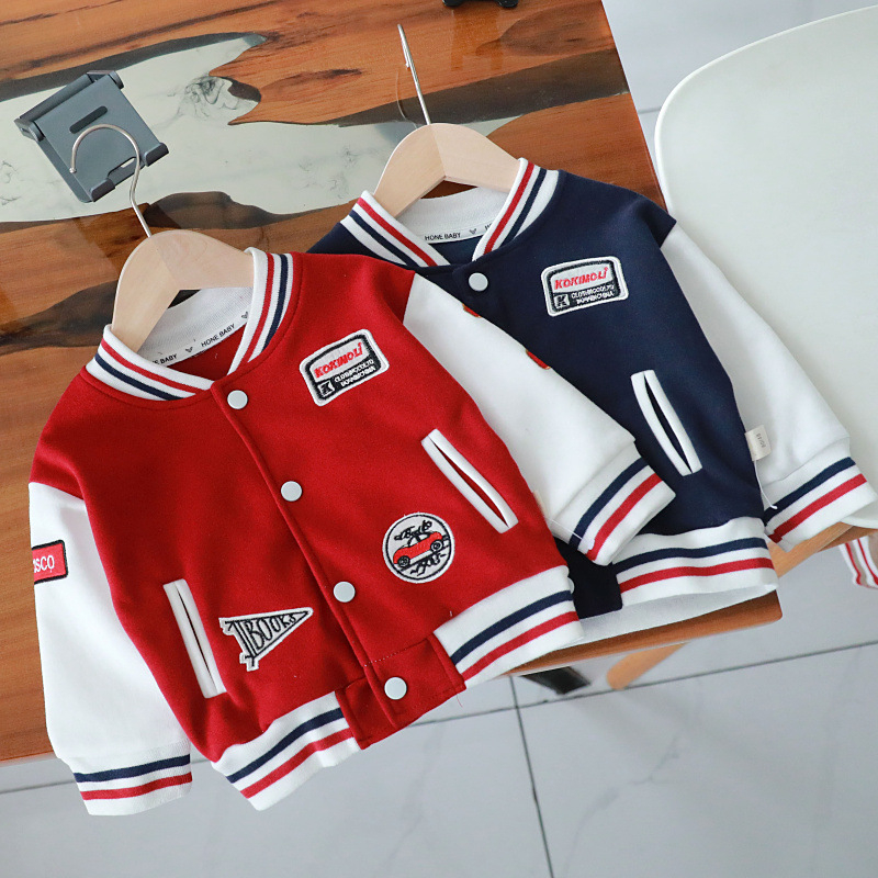 Áo Khoác Bomber Trẻ Em Phong Cách Hàn Quốc Cho Bé Trai Bé Gái Mặc Thu Đông CAFE_BABY092