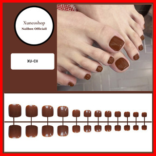  Móng Chân Giả 24 Móng Xuneoshop Kèm Keo Không Hộp 