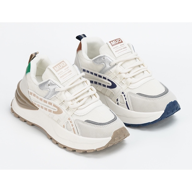 Giày thể thao nữ đế cao 5cm phối màu siêu chất