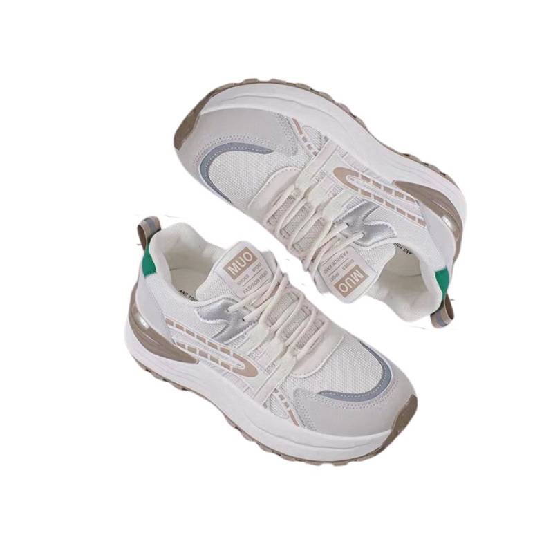 Giày thể thao nữ đế cao 5cm phối màu siêu chất