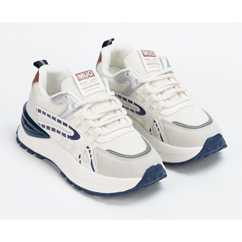 Giày thể thao nữ đế cao 5cm phối màu siêu chất