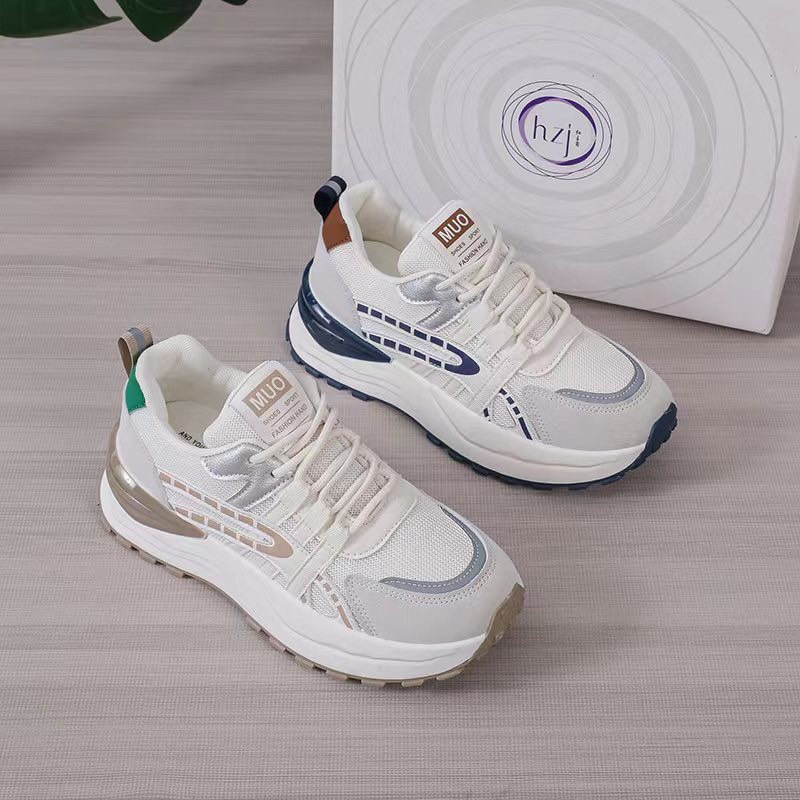 Giày thể thao nữ đế cao 5cm phối màu siêu chất