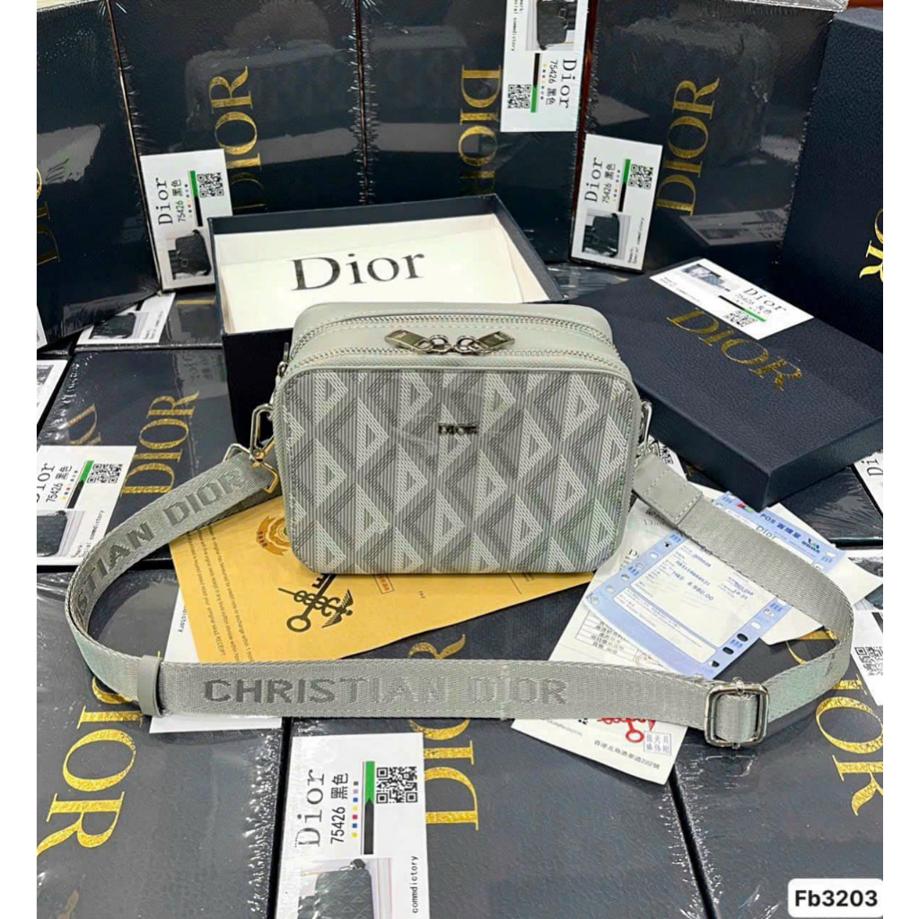 Túi đeo chéo Nam Nữ Lv , Dio , Gc mini Fullbox hộp giấy thẻ , Túi đeo vai nữ mini