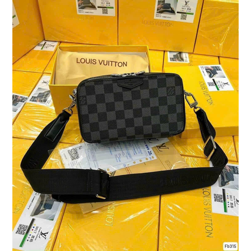 Túi đeo chéo Nam Nữ Lv , Dio , Gc mini Fullbox hộp giấy thẻ , Túi đeo vai nữ mini