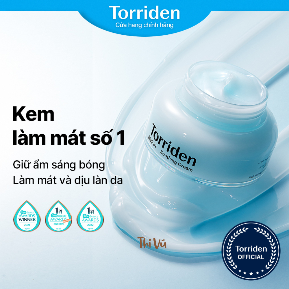 Bộ sản phẩm Torriden Toner, Serum, Kem dưỡng ẩm cấp nước, căng bóng da - Thi Vũ