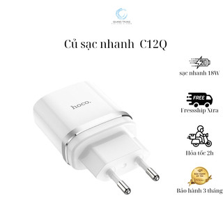 Củ Sạc Nhanh 18W hoco. C12Q BH 12 Tháng
