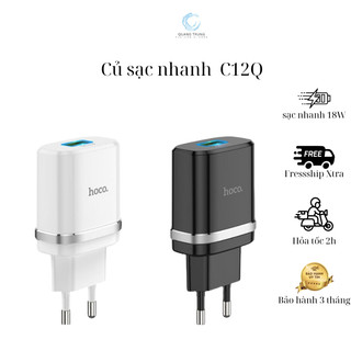 Củ Sạc Nhanh 18W hoco. C12Q BH 12 Tháng