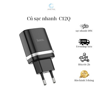 Củ Sạc Nhanh 18W hoco. C12Q BH 12 Tháng
