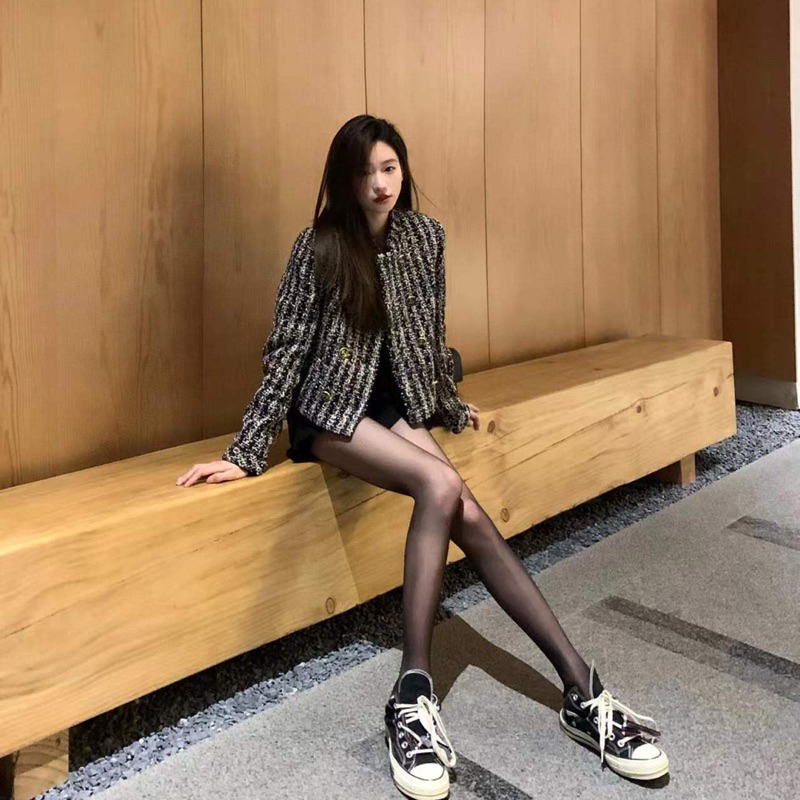 Áo dạ Tweed tiểu thư sang chảnh siêu cấp chuẩn QC LOẠI 1