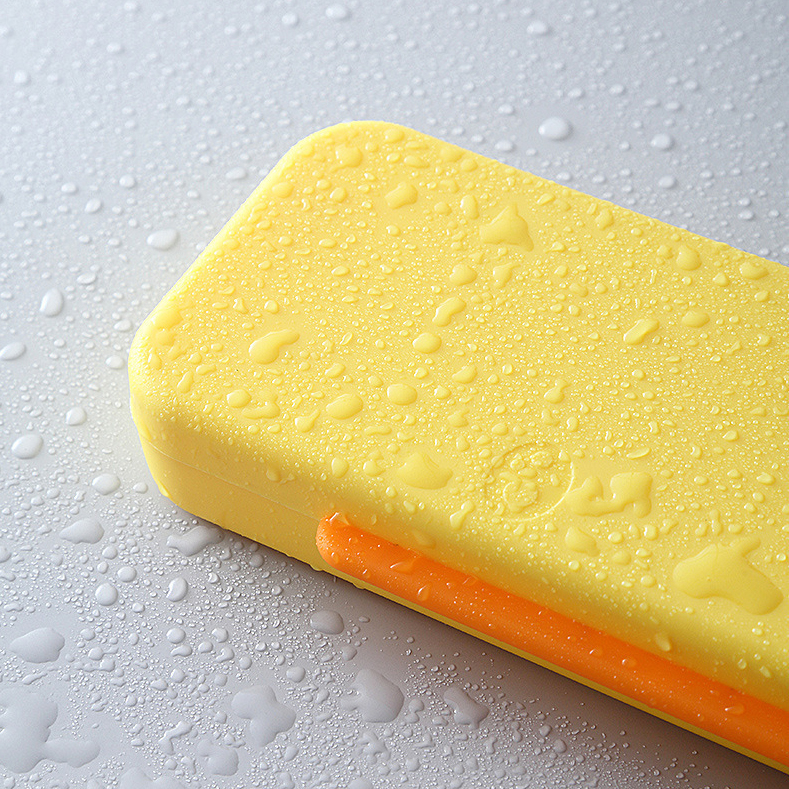 Hộp đưng bút khay đựng bút 2 tầng kiểu dáng Hàn quốc màu pastel siêu đẹp Creamy