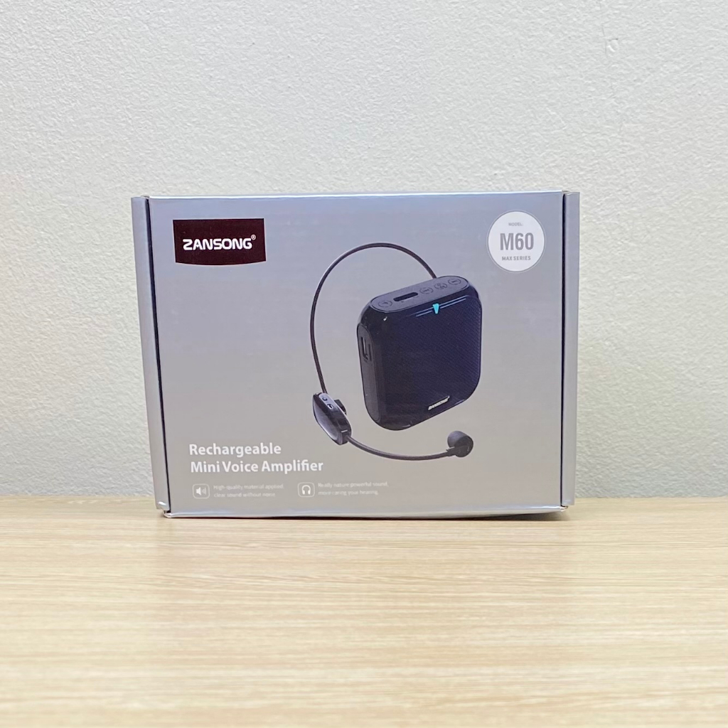 Máy trợ giảng Zansong M60 kèm 2 micro không dây và có dây