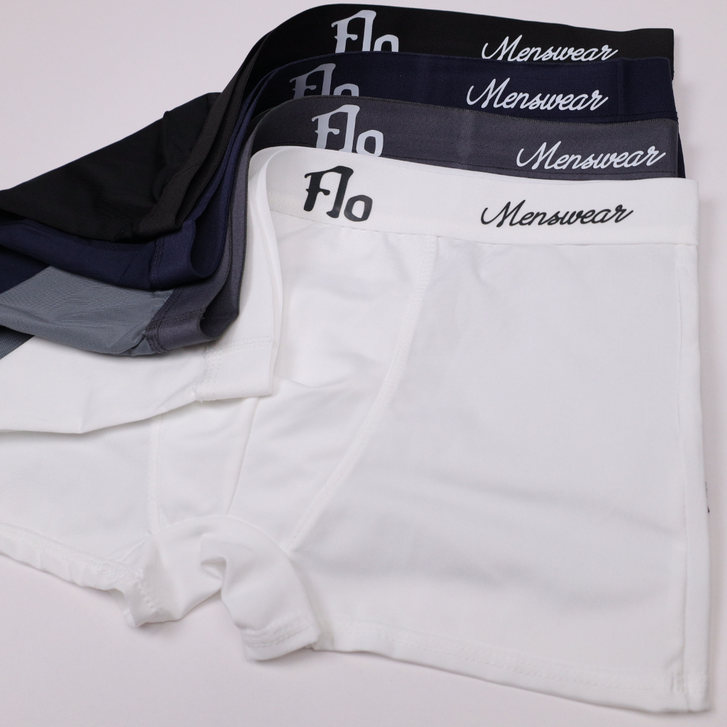 Quần boxer Flo Menswear combo mua 3 tặng 1 chất liệu cotton lạnh thoáng mát co giãn thoải mái