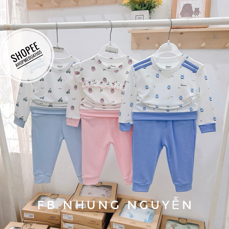 Bộ nỉ dày dặn cho bé trai bé gái