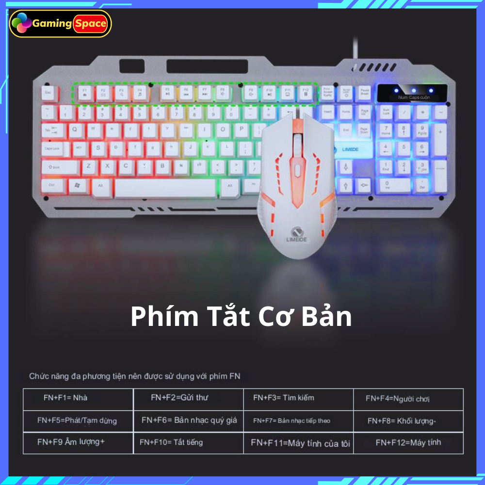 Bàn phím máy tính gaming V4 Pro Led RGB chuyên game PC
