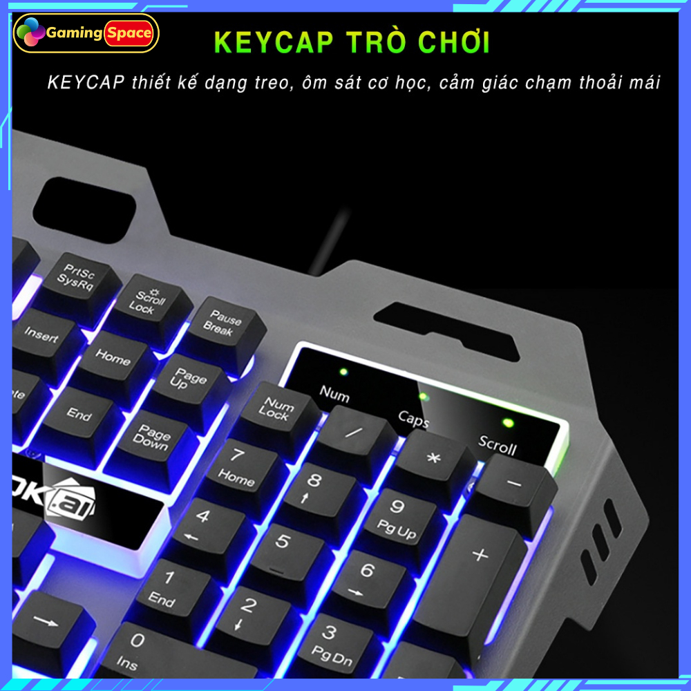 Bàn phím máy tính gaming V4 Pro Led RGB chuyên game PC