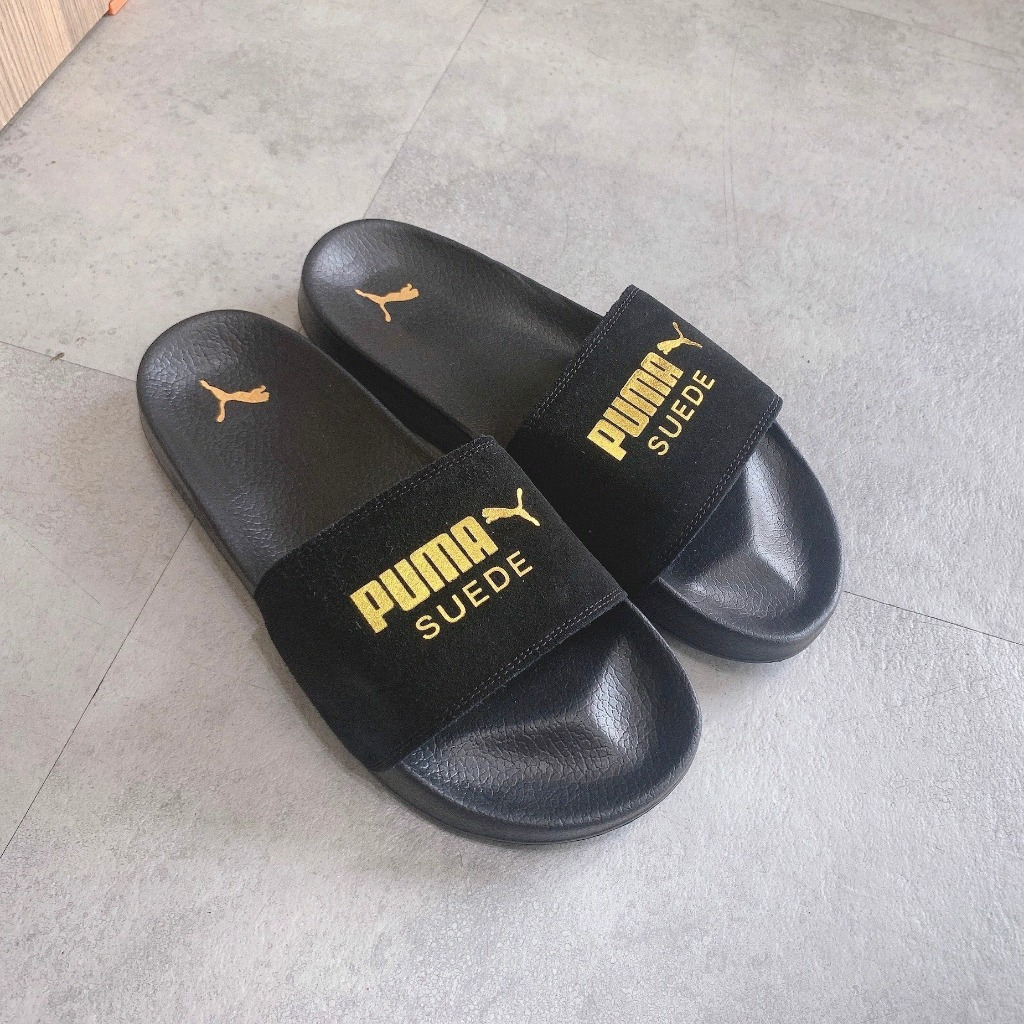 Dép P.U.M.A SUEDE  LEADCAT - *ĐEN / CỜ PHÁP* - 2022**