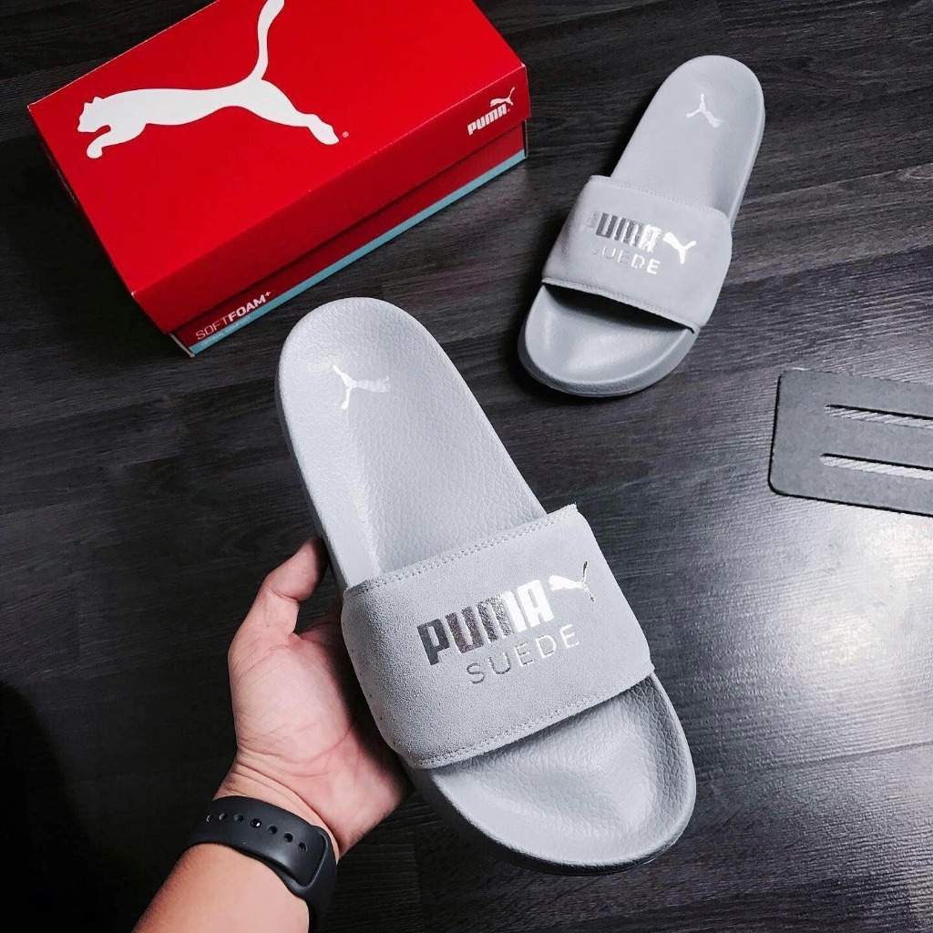 Dép P.U.M.A SUEDE  LEADCAT - *ĐEN / CỜ PHÁP* - 2022**