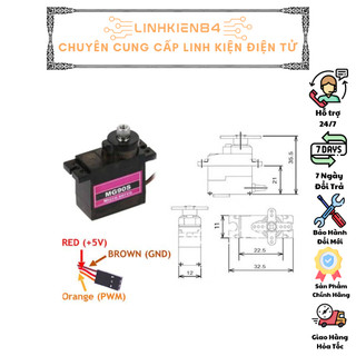 SP0028_Hỏa Tốc _Động Cơ Servo MG90S Bánh Răng Kim Loại Loại Tốt
