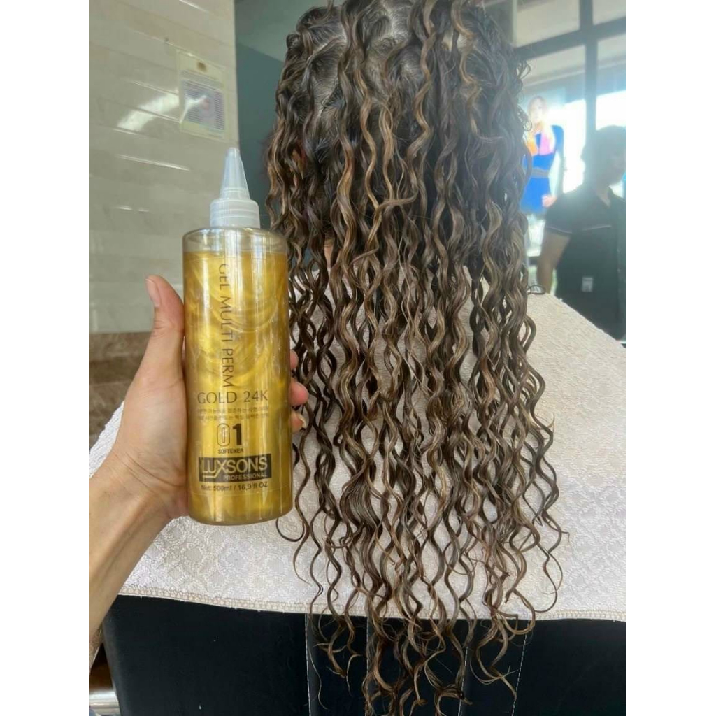 1 CHAI UỐN MÌ TÔM XOĂN LẠNH GEL KIM TUYẾN LUXSONS 500ml