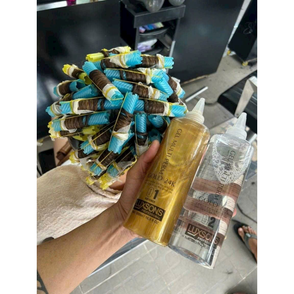 1 CHAI UỐN MÌ TÔM XOĂN LẠNH GEL KIM TUYẾN LUXSONS 500ml