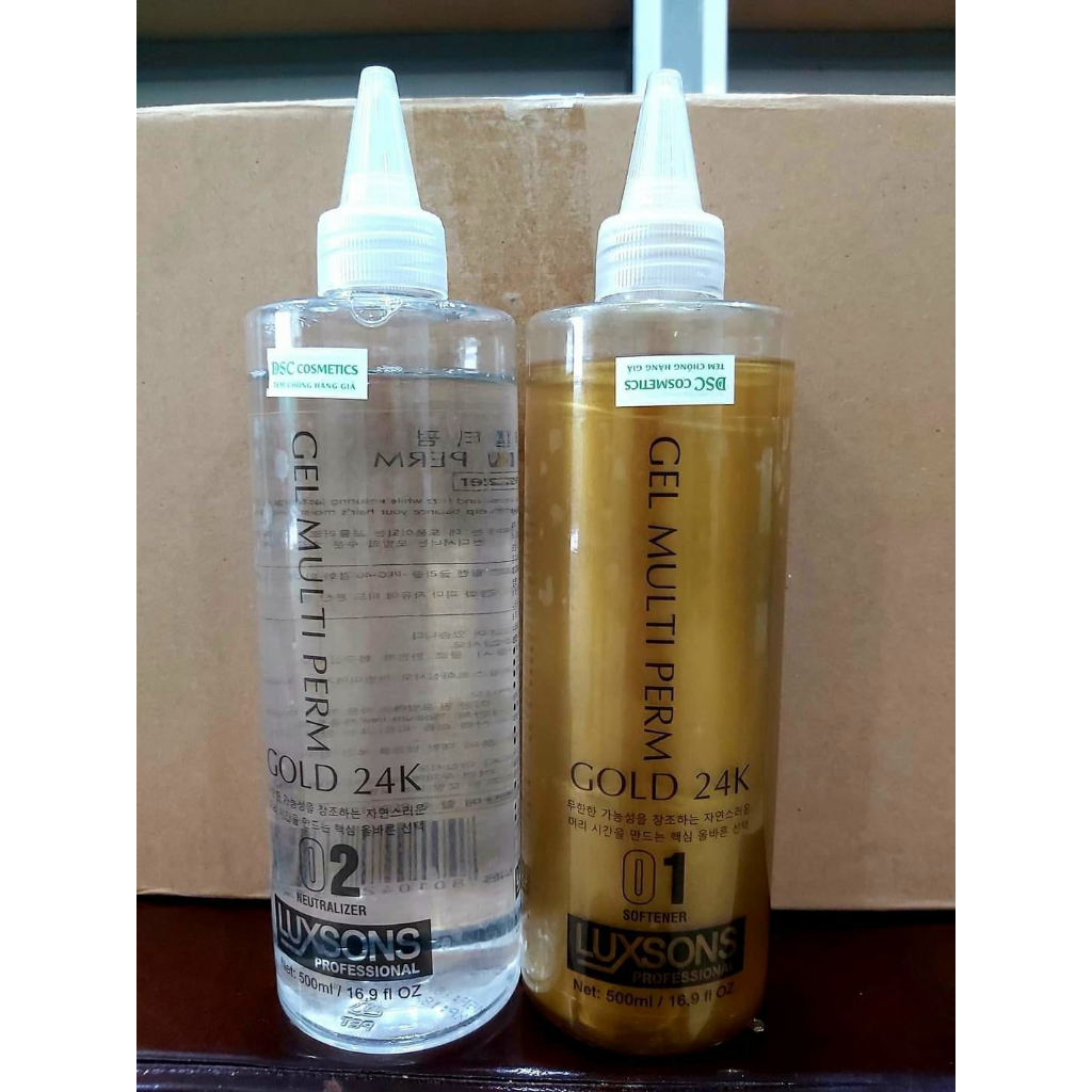 1 CHAI UỐN MÌ TÔM XOĂN LẠNH GEL KIM TUYẾN LUXSONS 500ml